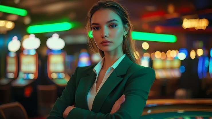 Pemain menikmati Free Bet Blackjack di 61 2d dengan dealer langsung